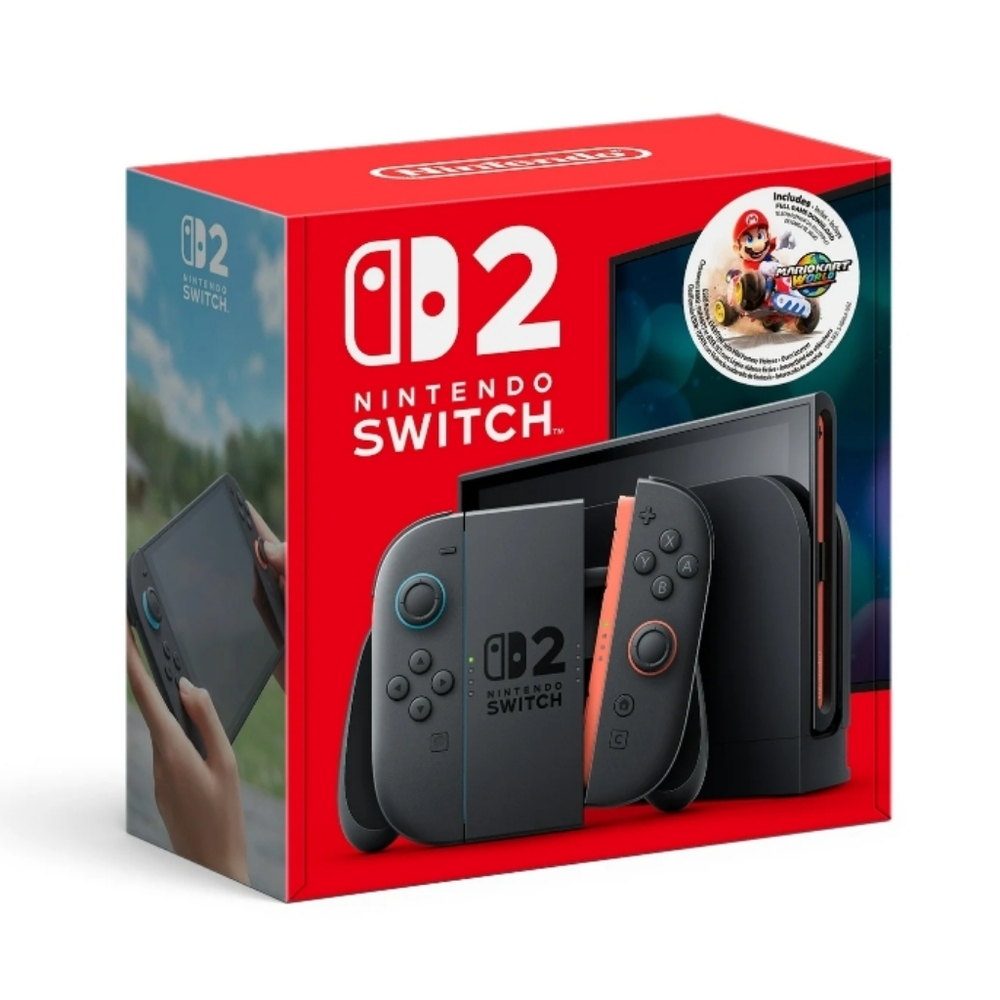 NWT Nintendo Switch 2 Console with Mario Kart World Tour Game Download